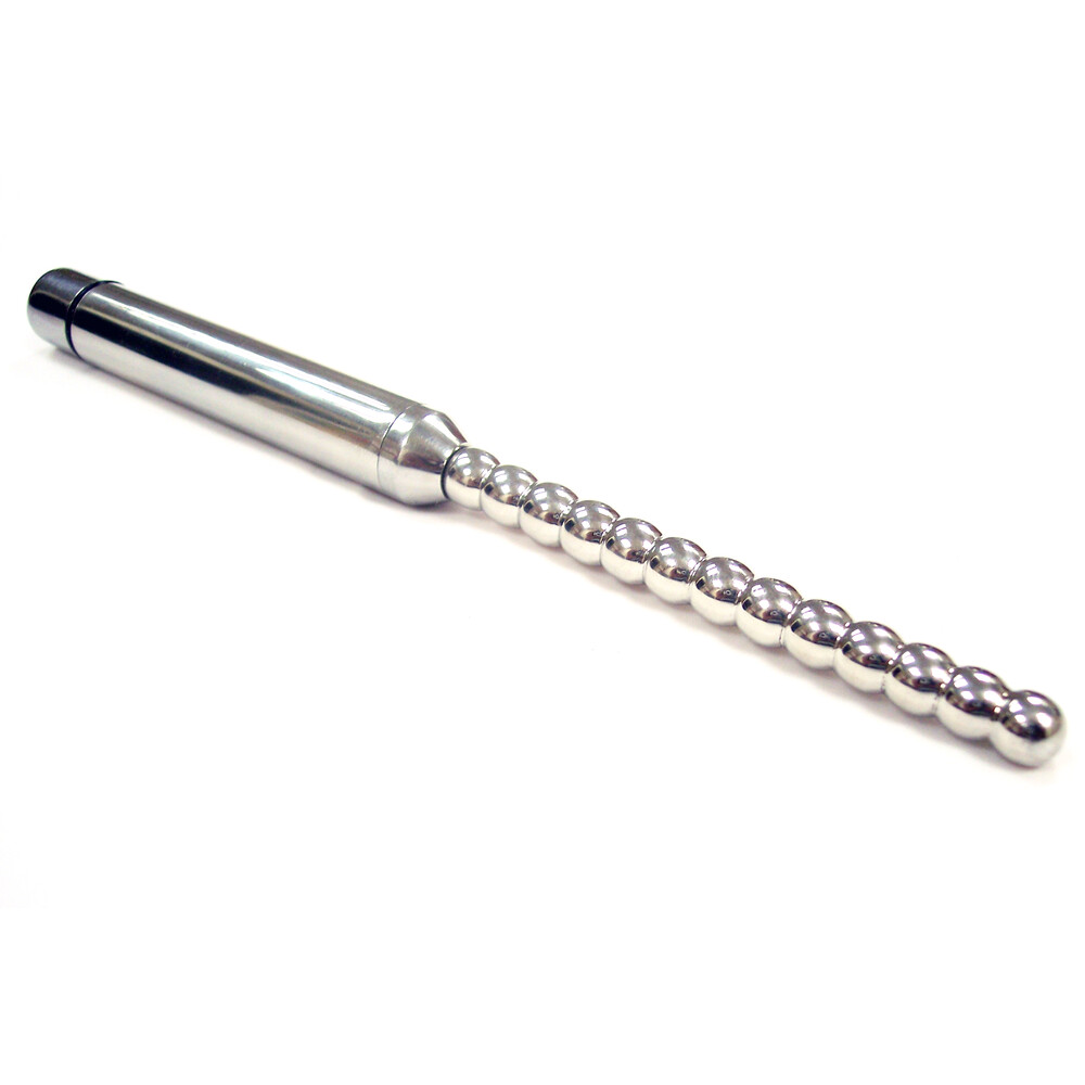 Rouge Stainless Steel Vibrating Ribbed Urethral Probe - XToys UK