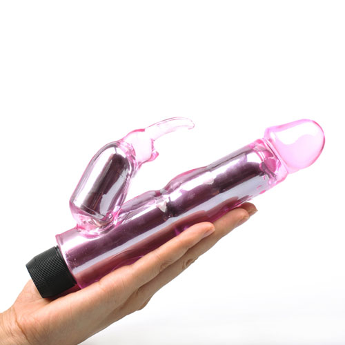 Waves Of Pleasure Crystal Pink Rabbit Vibrator - XToys UK