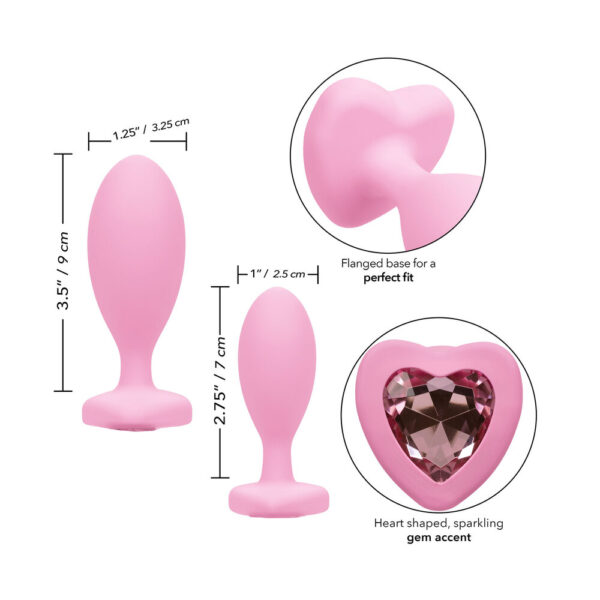 First Time Crystal Booty Duo Butt Plugs - XToys UK