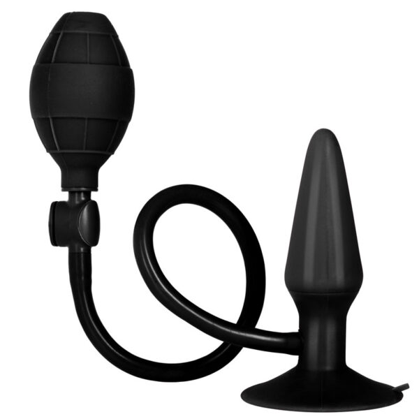 Black Booty Call Pumper Silicone Inflatable Small Anal Plug - XToys UK