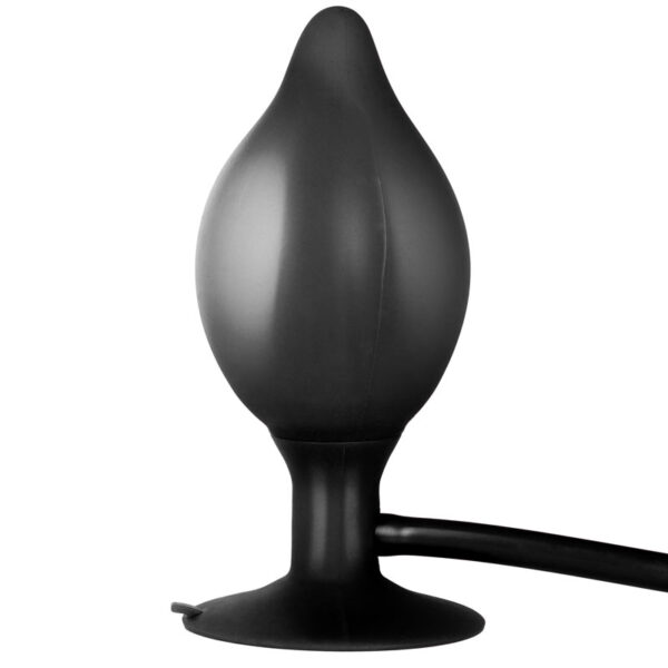 Black Booty Call Pumper Silicone Inflatable Medium Anal Plug - XToys UK