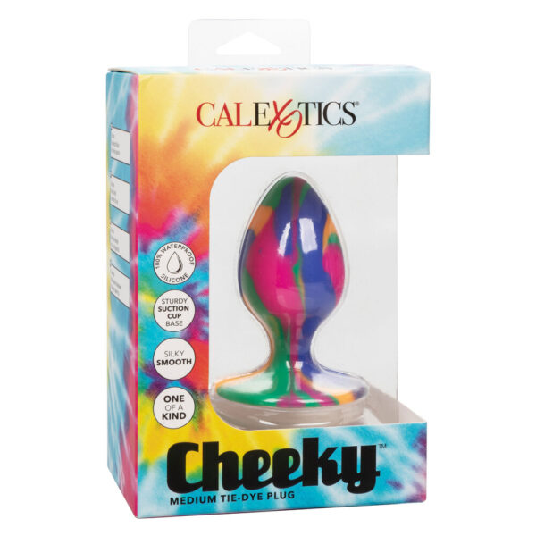 Cheeky Medium Tie Dye Butt Plug - XToys UK