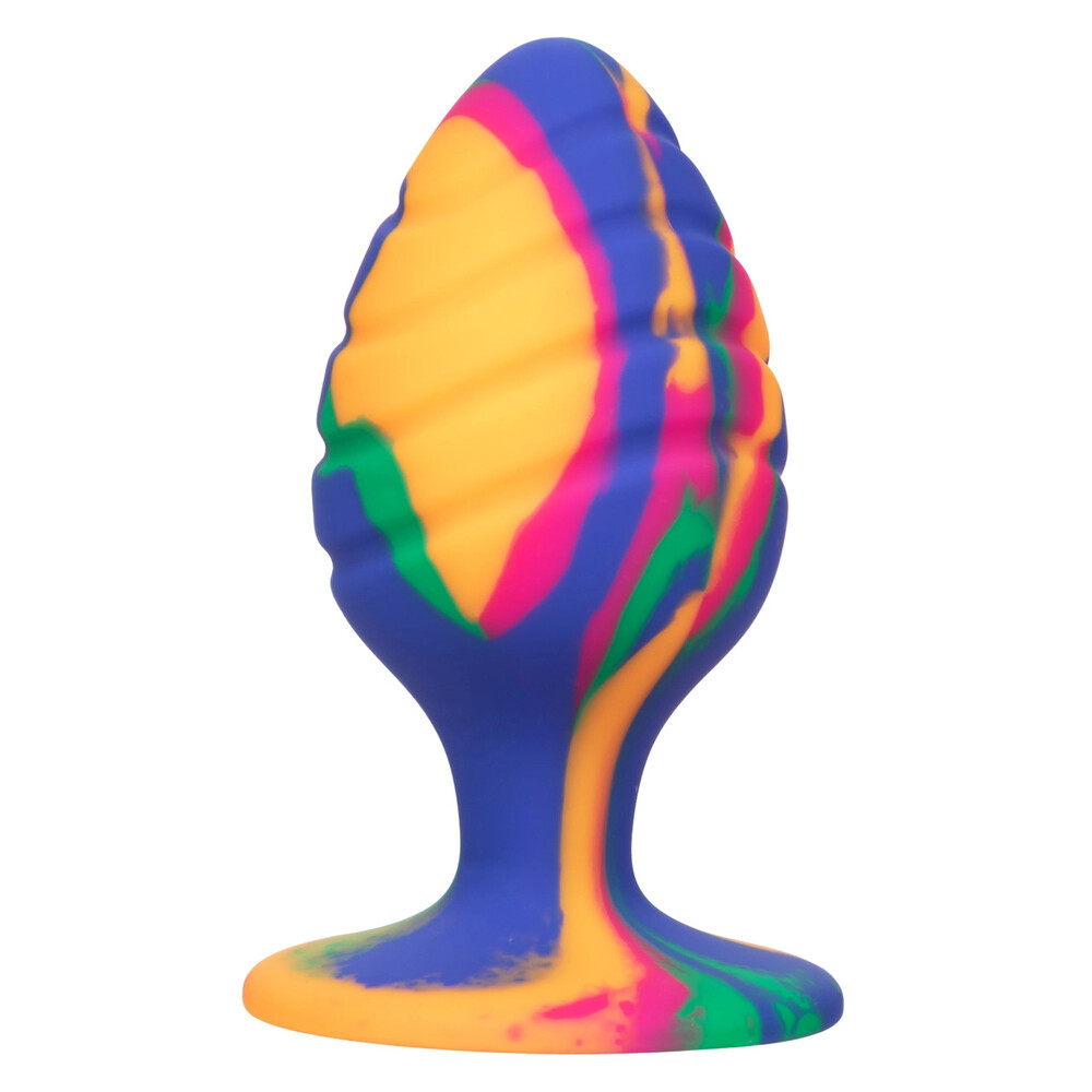 Cheeky Large Swirl Tie Dye Butt Plug - XToys UK