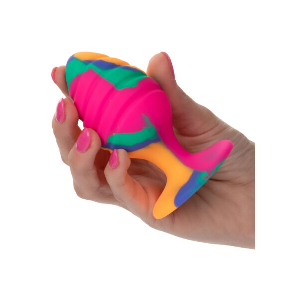 Cheeky Large Swirl Tie Dye Butt Plug - XToys UK