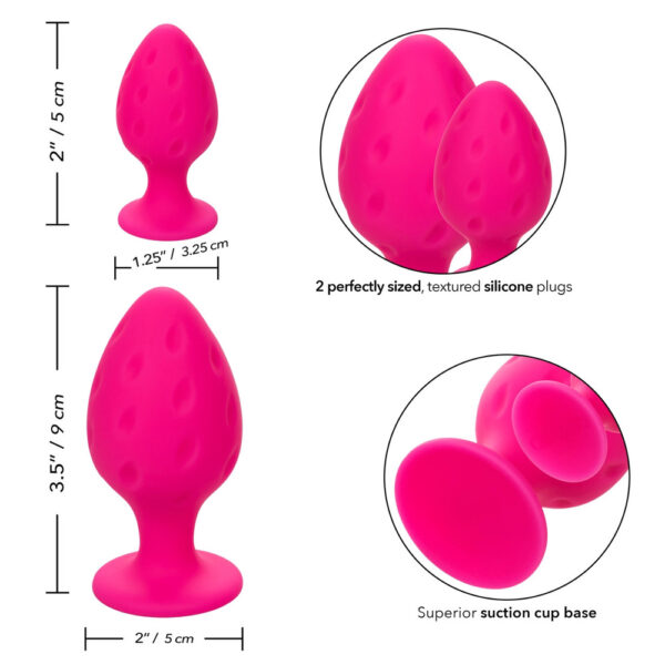 Cheeky Butt Plug Duo Pink - XToys UK