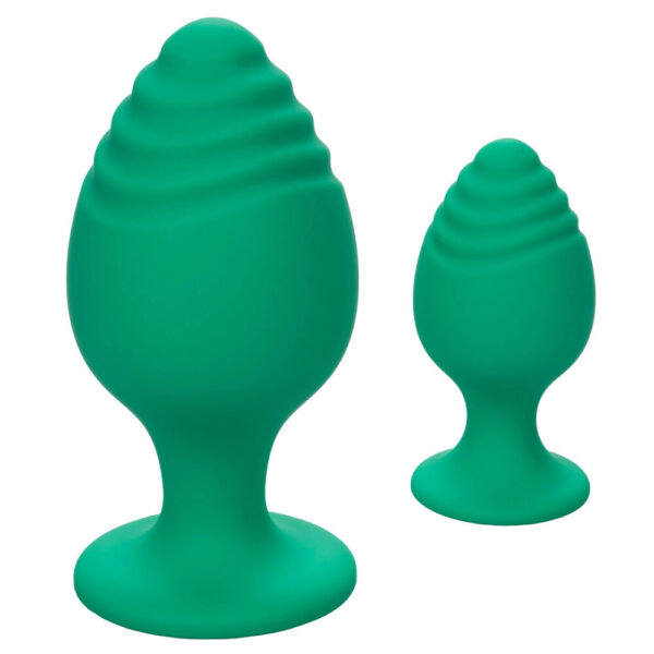 Cheeky Butt Plug Duo Green - XToys UK