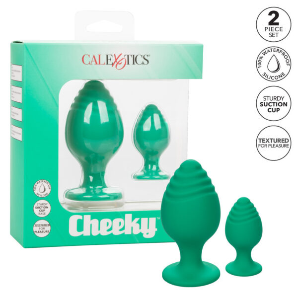 Cheeky Butt Plug Duo Green - XToys UK