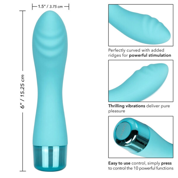 Eden Ripple Silicone GSpot Vibrator Waterproof 6 inch - XToys UK