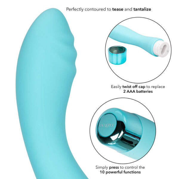 Eden Ripple Silicone GSpot Vibrator Waterproof 6 inch - XToys UK