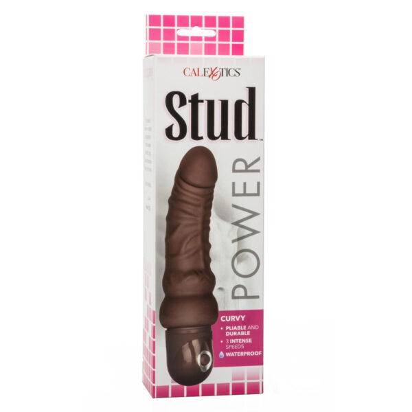 Waterproof Curvy Brown Power Stud - XToys UK