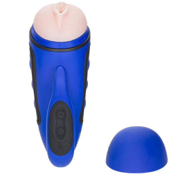 Apollo Alpha Stroker 2 Rechargeable Blue Masturbator - XToys UK