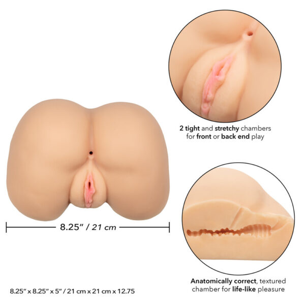 Stroke It Life Size Ass Flesh Pink - XToys UK