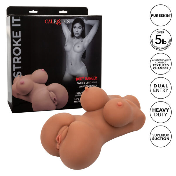 Stroke It Body Banger Flesh Brown - XToys UK