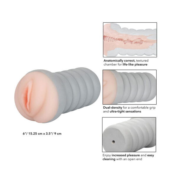 Gripper Ribbed Tight Pussy Flesh Masturbator - XToys UK