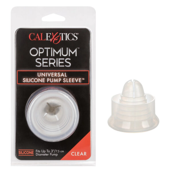 Optimum Series Universal Silicone Pump Sleeve Clear - XToys UK