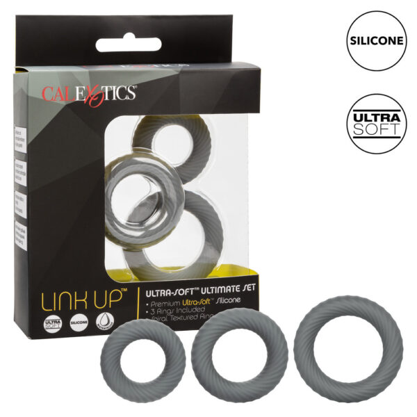 Link Up Ultra Soft Ultimate Cock Ring Set - XToys UK