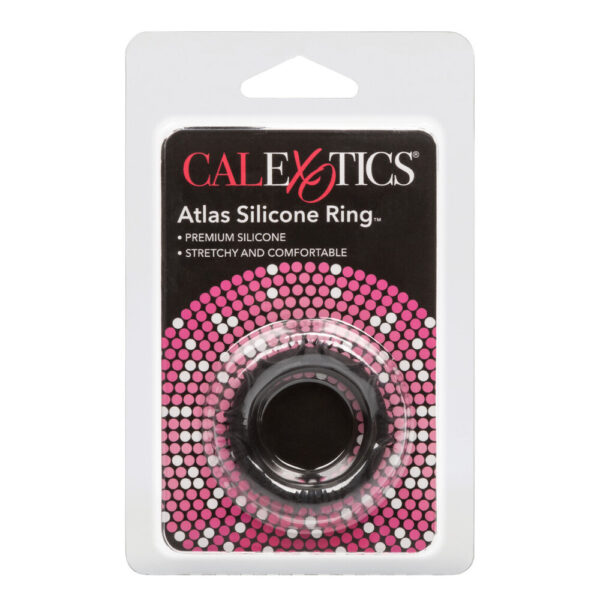 Atlas Silicone Cock Ring Black - XToys UK