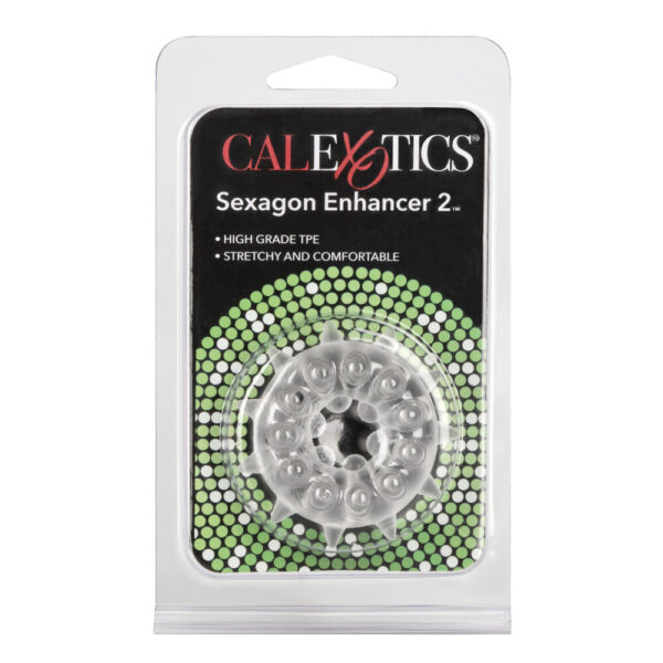 Sexagon Enhancer 2 Clear Cock Ring - XToys UK