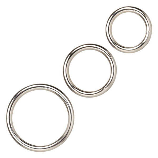 3 Piece Silver Ring Set - XToys UK