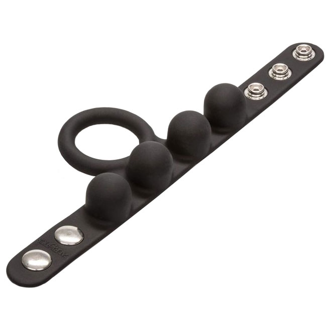 Medium Weighted Penis Ring and Ball Stretcher - XToys UK