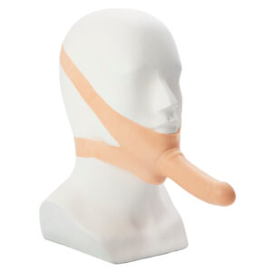 The Accommodator Face Strap On Dildo Flesh - XToys UK