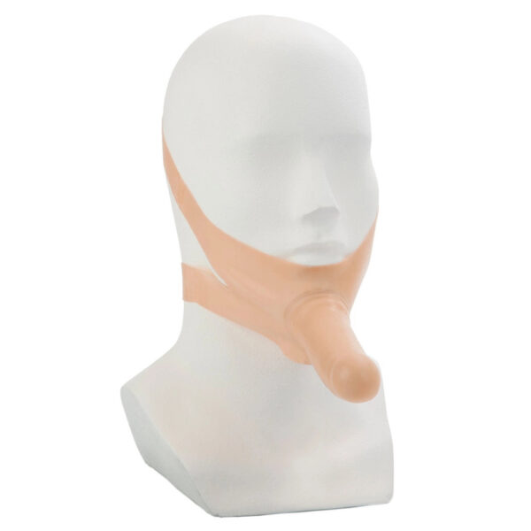 The Accommodator Face Strap On Dildo Flesh - XToys UK