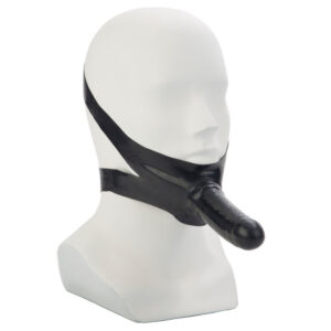 The Accommodator Face Strap On Dildo Black - XToys UK