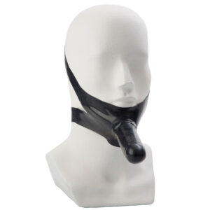 The Accommodator Face Strap On Dildo Black - XToys UK