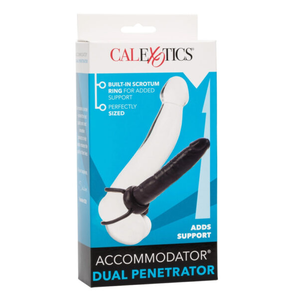 Accommodator Dual Penetrator Black Dildo - XToys UK