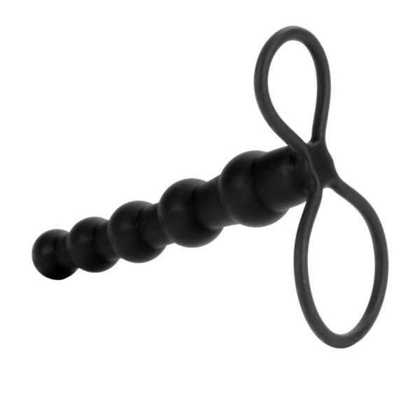 Love Rider Beaded Dual Black Penetrator - XToys UK