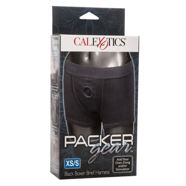 Packer Gear Boxer Harness Black Xtra Small to Small - XToys UK