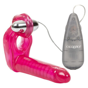 Ultimate Triple Stimulator Vibrating Cock Ring With Dong - XToys UK