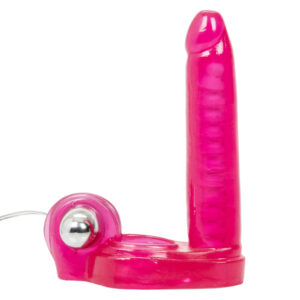 Ultimate Triple Stimulator Vibrating Cock Ring With Dong - XToys UK