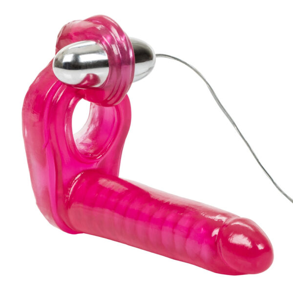 Ultimate Triple Stimulator Vibrating Cock Ring With Dong - XToys UK