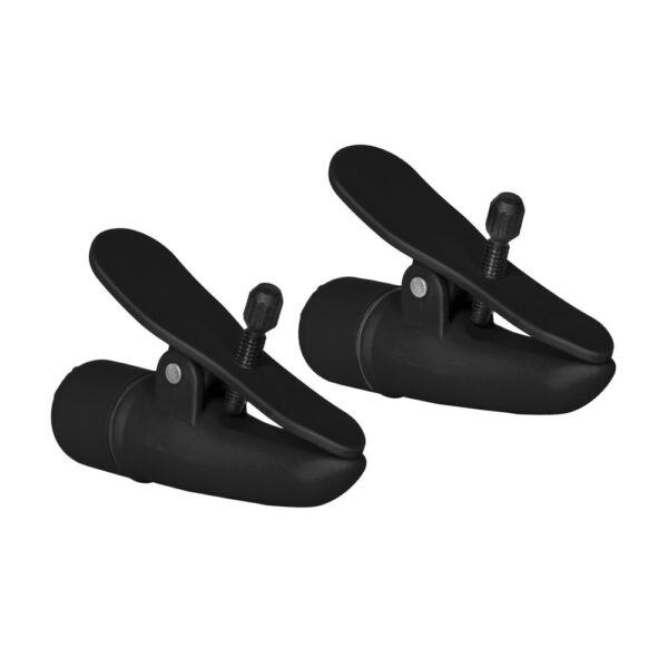 Nipplettes Vibrating Black Nipple Clamps - XToys UK