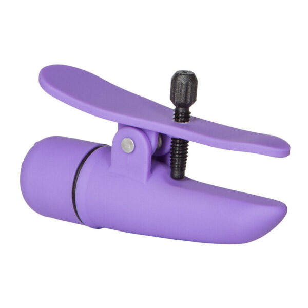 Nipplettes Virbrating Adjustable Purple Nipple Clamps - XToys UK