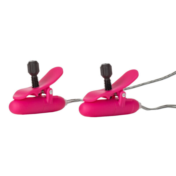 Heated Vibrating Nipple Teasers Pink - XToys UK