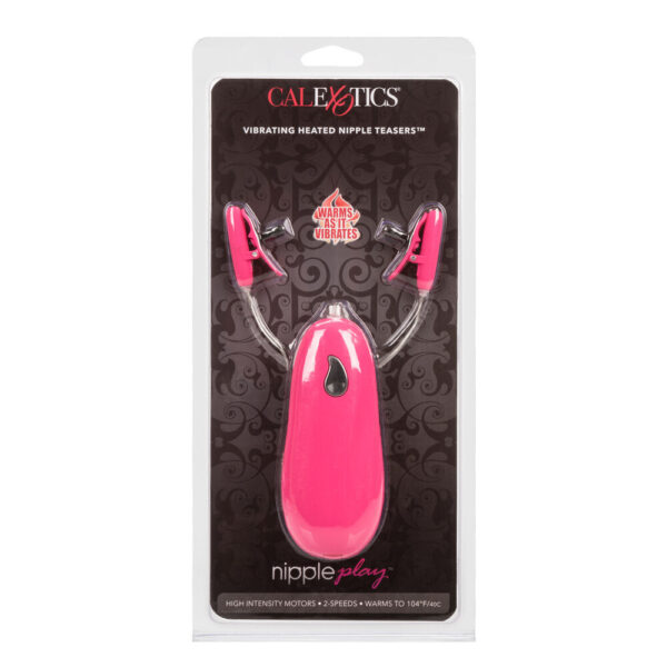 Heated Vibrating Nipple Teasers Pink - XToys UK