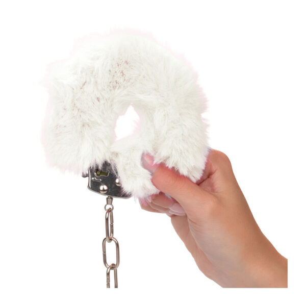 Ultra Fluffy Furry Cuffs White - XToys UK