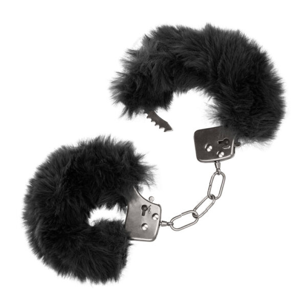 Ultra Fluffy Furry Cuffs Black - XToys UK