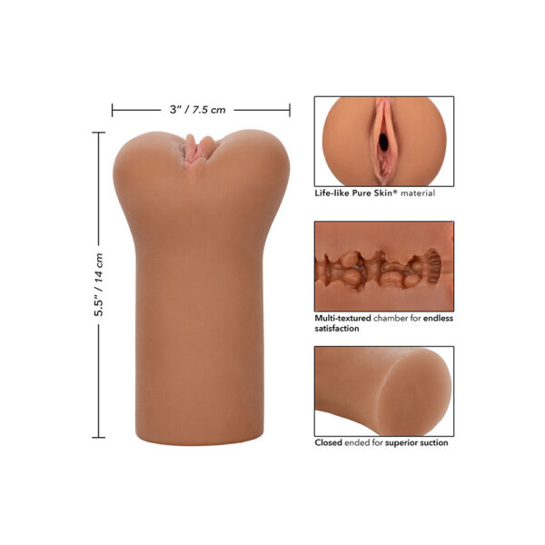 Boundless Vulva Masturbator Flesh Brown - XToys UK