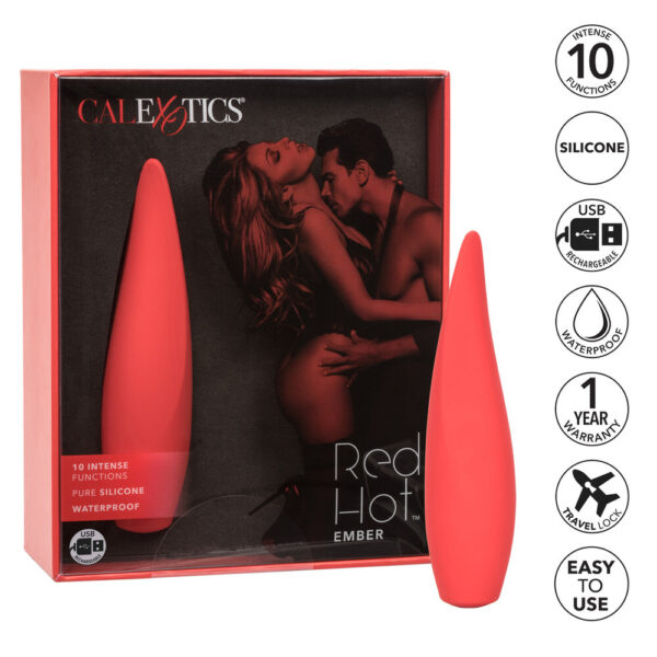 Red Hot Ember Rechargeable Vibrator - XToys UK