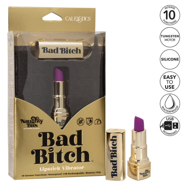 Naughty Bits Bad Bitch Rechargeable Lipstick Vibrator - XToys UK