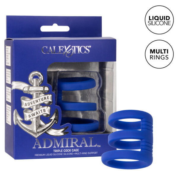 Admiral Triple Cock Cage - XToys UK