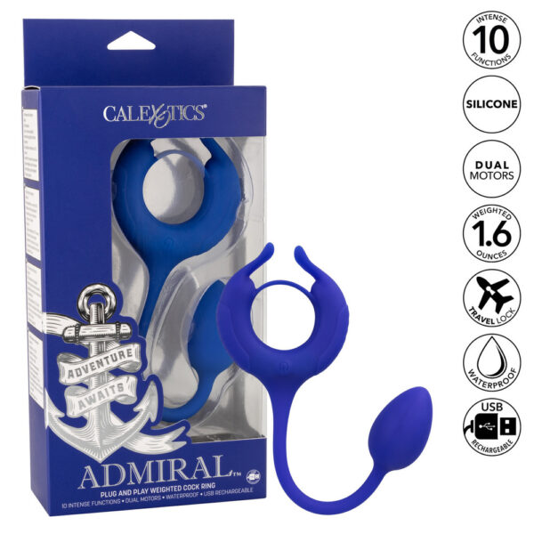 Admiral Weighted Cock Ring and Egg - XToys UK