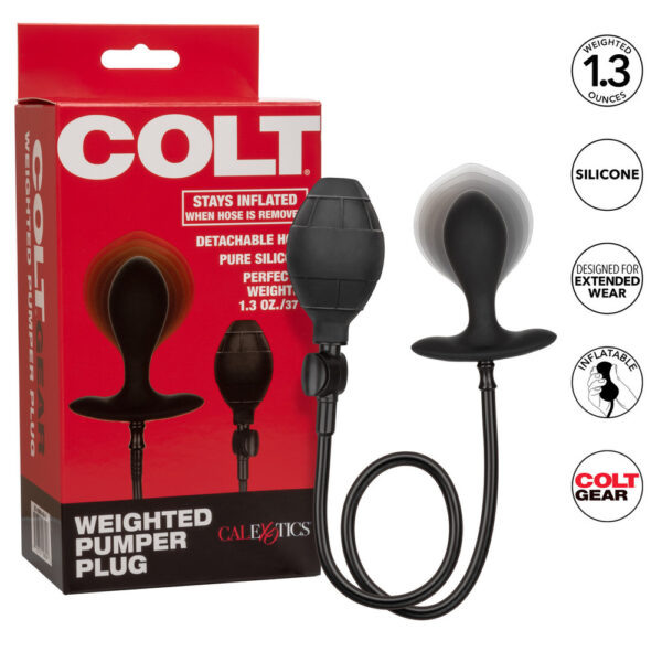 Colt Weighted Plumper Inflatable Butt Plug - XToys UK