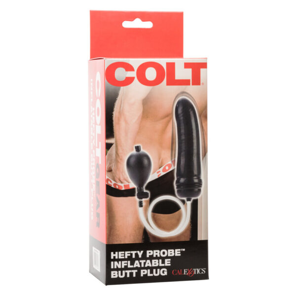 COLT Hefty Probe Inflatable Dildo Black - XToys UK