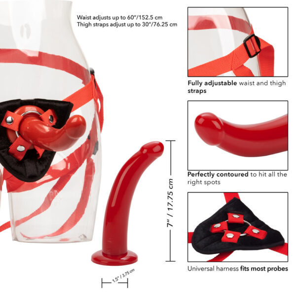 Sophias Red Rider Strap On Dildo - XToys UK