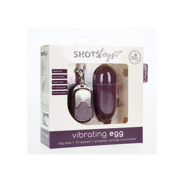 10 Speed Remote Vibrating Egg BIG Purple - XToys UK