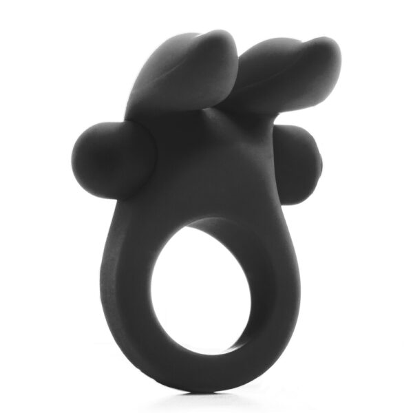 Shots Rabbit Vibrating Cock Ring Black - XToys UK